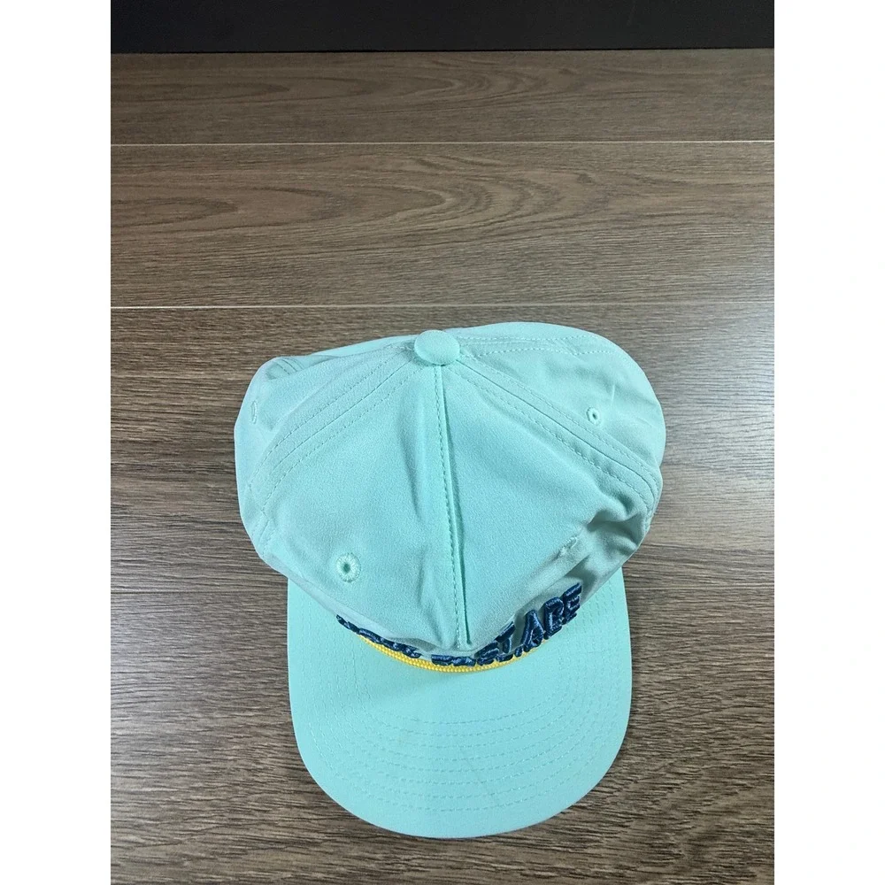 Swannies Golf How Fast Are They Rolling Snapback Hat Mint Green Rope Cap
